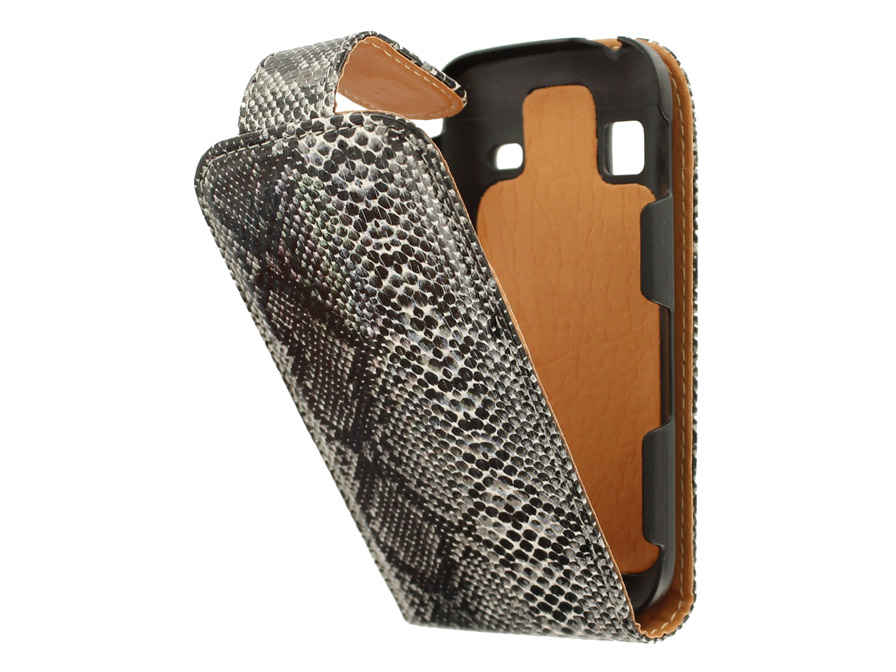 Snake Skin Flip Case Voor Samsung Galaxy Gio S5660