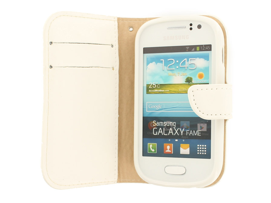 Sideflip Kunstleren Stand Case Voor Samsung Galaxy Fame S6810