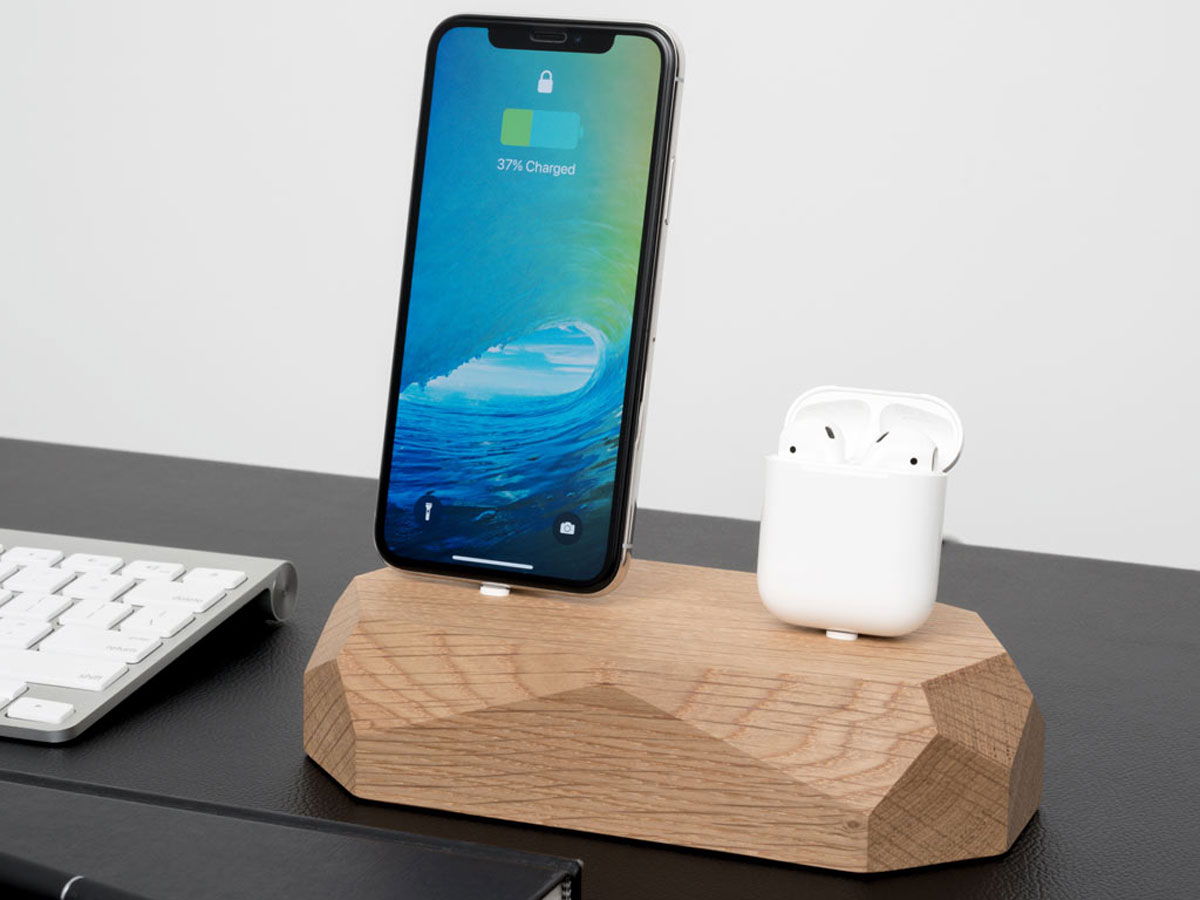 Oakywood Dual Dock Oak - Houten Dual Dock USB-C