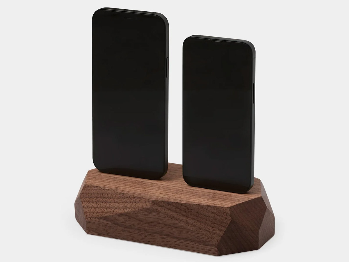 Oakywood Dual Dock Walnut - Houten Dual Dock USB-C