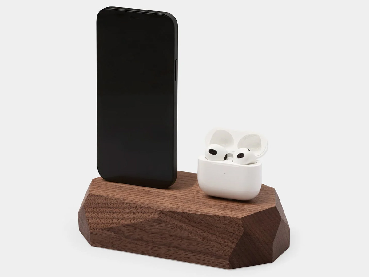 Oakywood Dual Dock Walnut - Houten Dual Dock USB-C