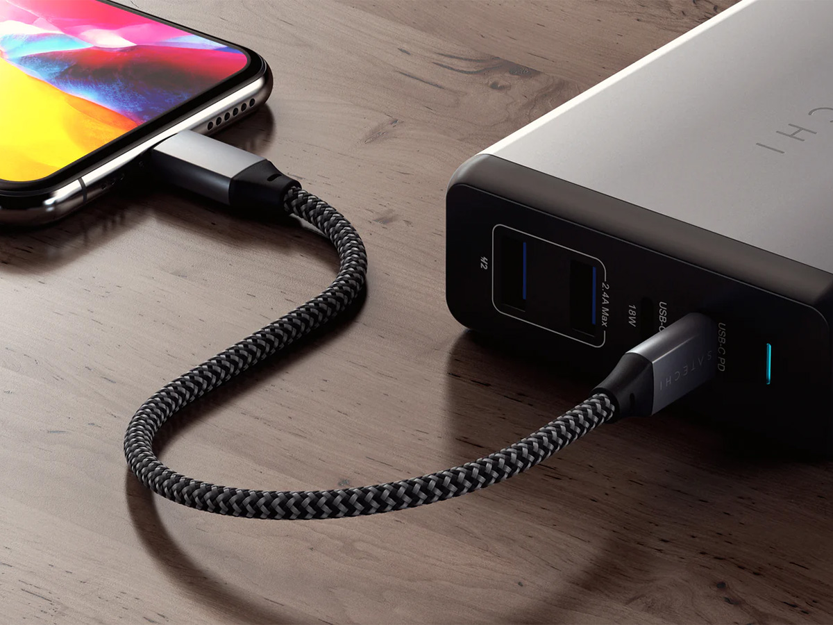 Satechi Korte USB-C Lightning Kabel - 25cm