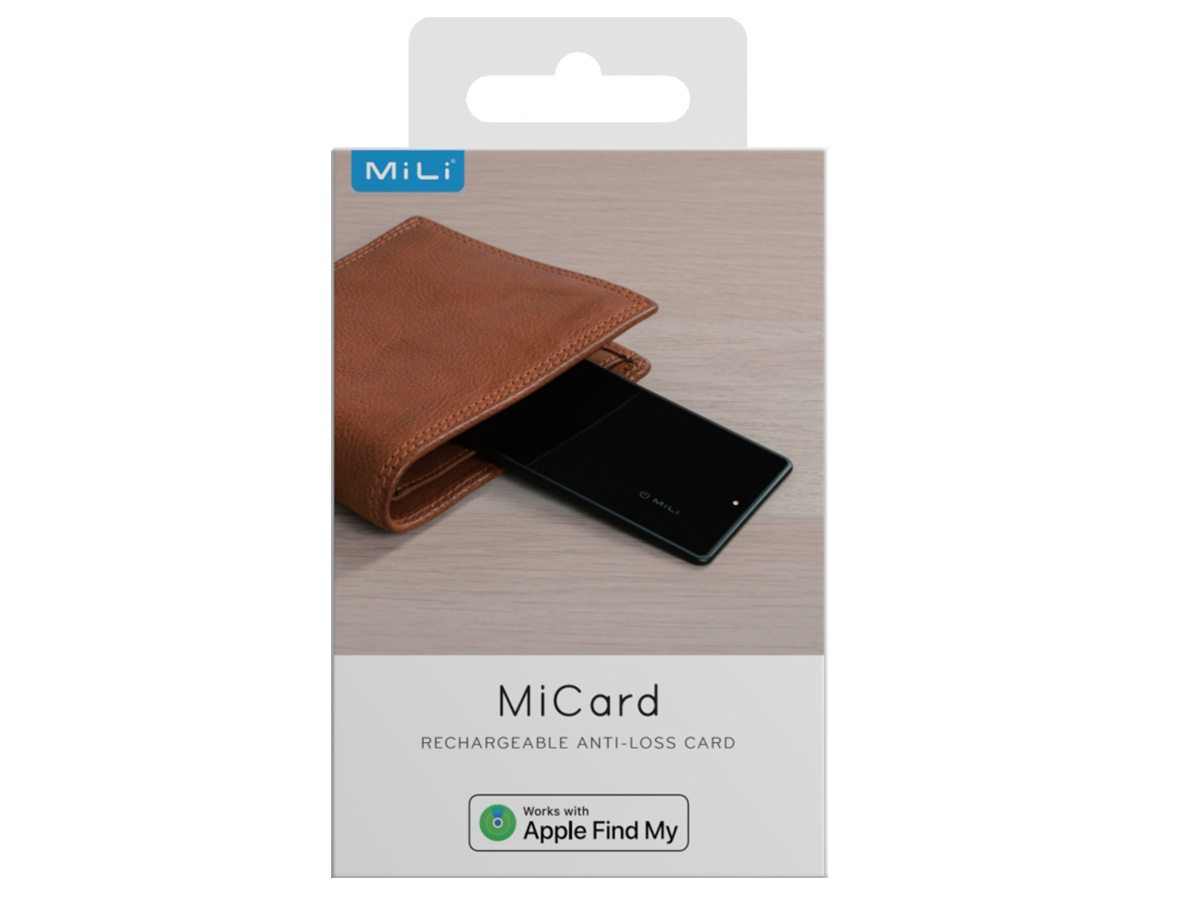 MiLi MiCard Tracker en NFC Visitekaart - Werkt met Apple Find My app!