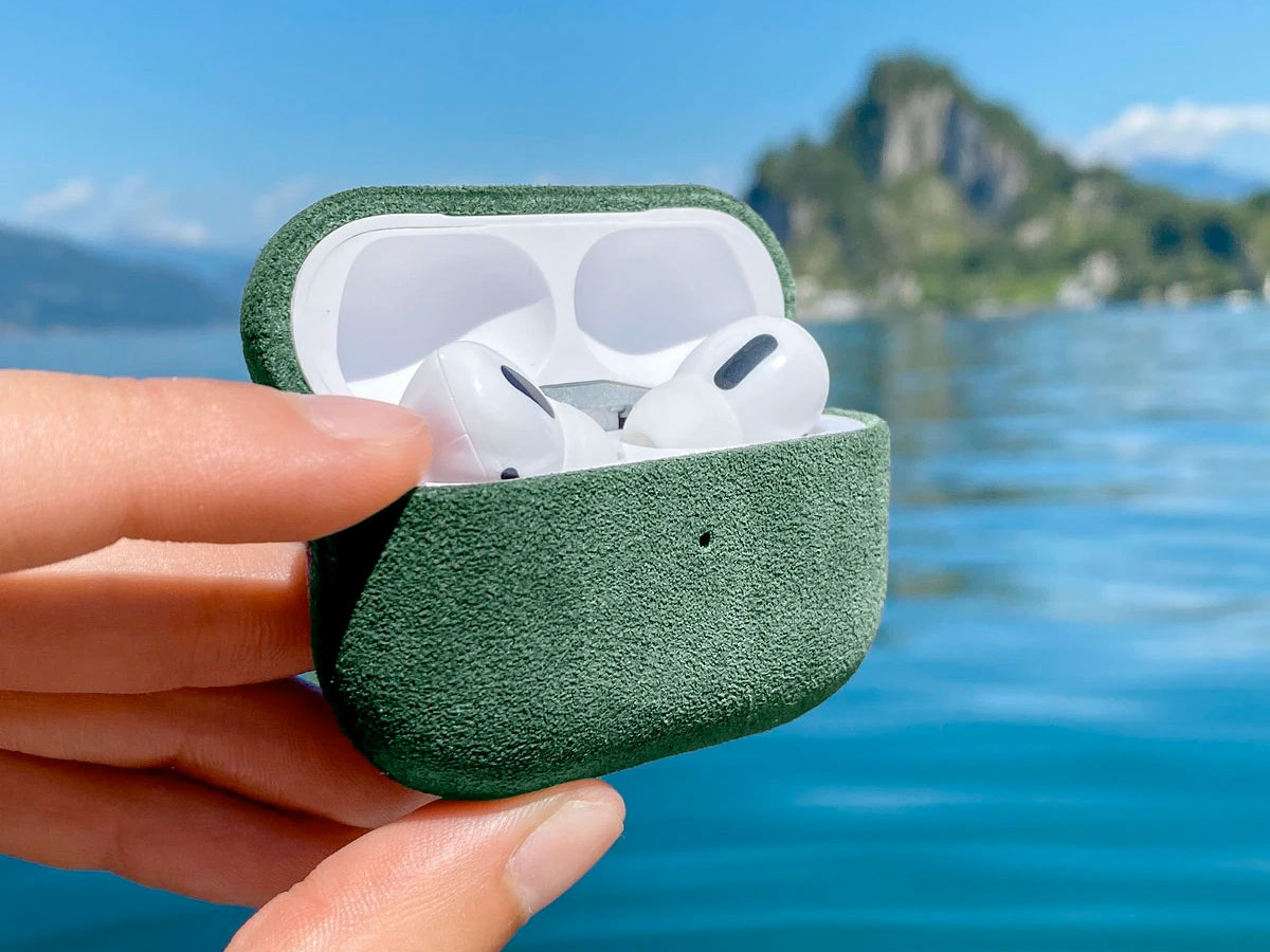 Alcanside Alcantara Case Groen - AirPods 3 Hoesje