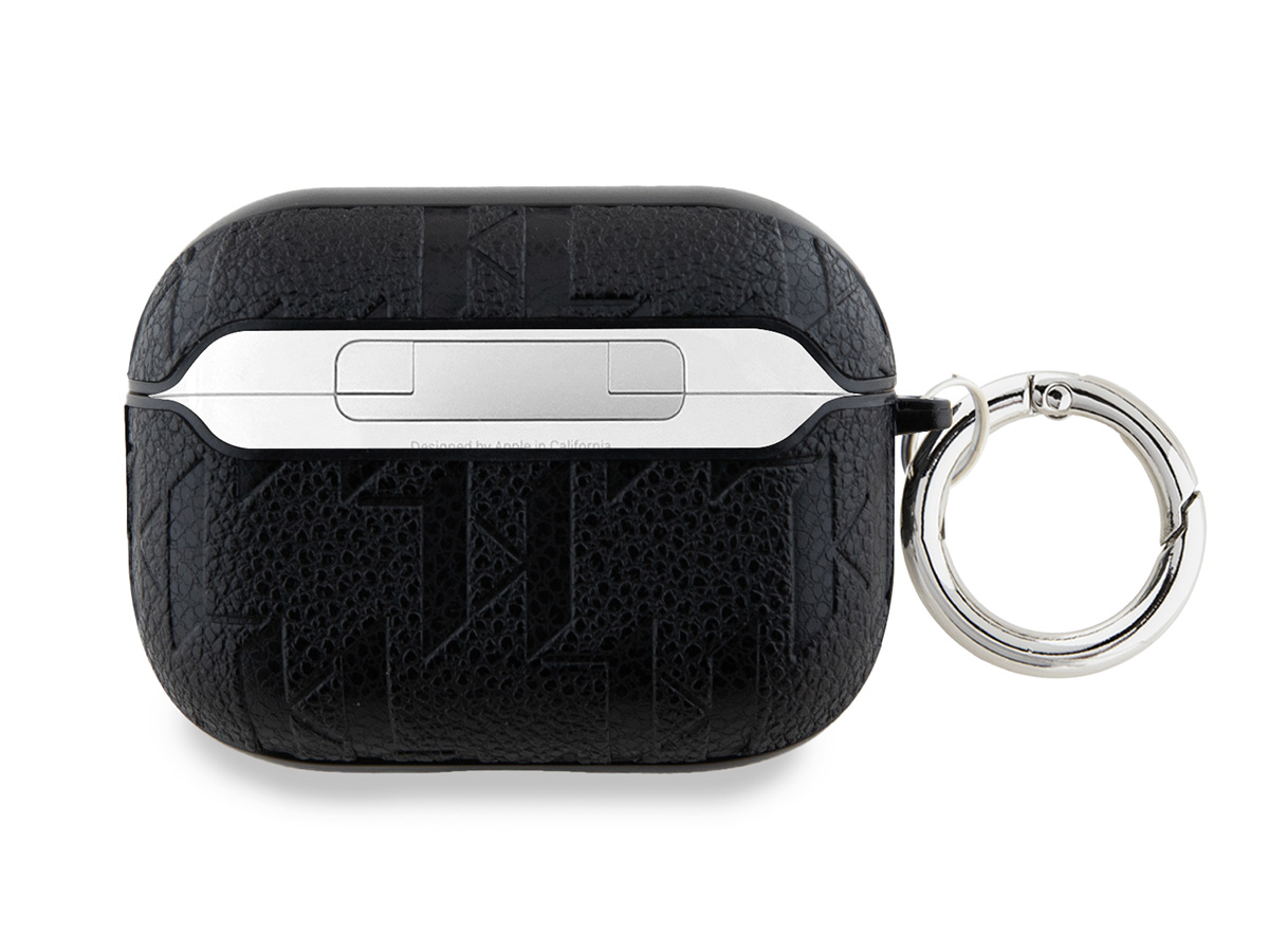 Karl Lagerfeld Ikonik Duo Monogram Case Zwart - AirPods Pro 1 & 2 Case Hoesje