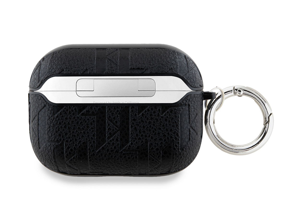 Karl Lagerfeld Ikonik Karl Monogram Case Zwart - AirPods Pro 1 & 2 Case Hoesje