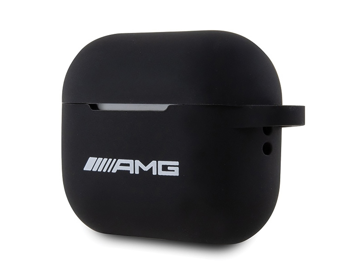 Mercedes AMG Silicone Case Zwart - AirPods Pro 1/2 Hoesje