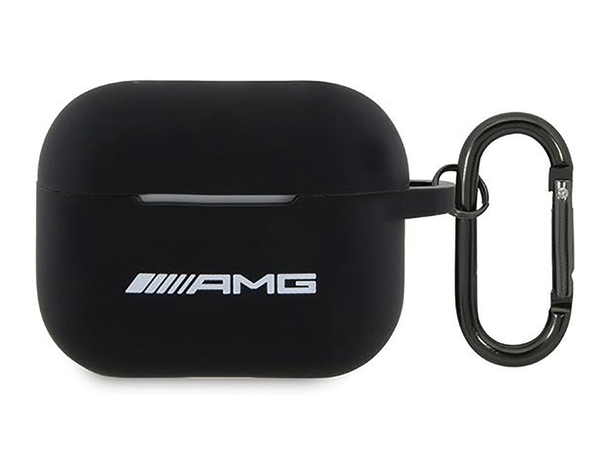 Mercedes AMG Silicone Case Zwart - AirPods Pro 1/2 Hoesje