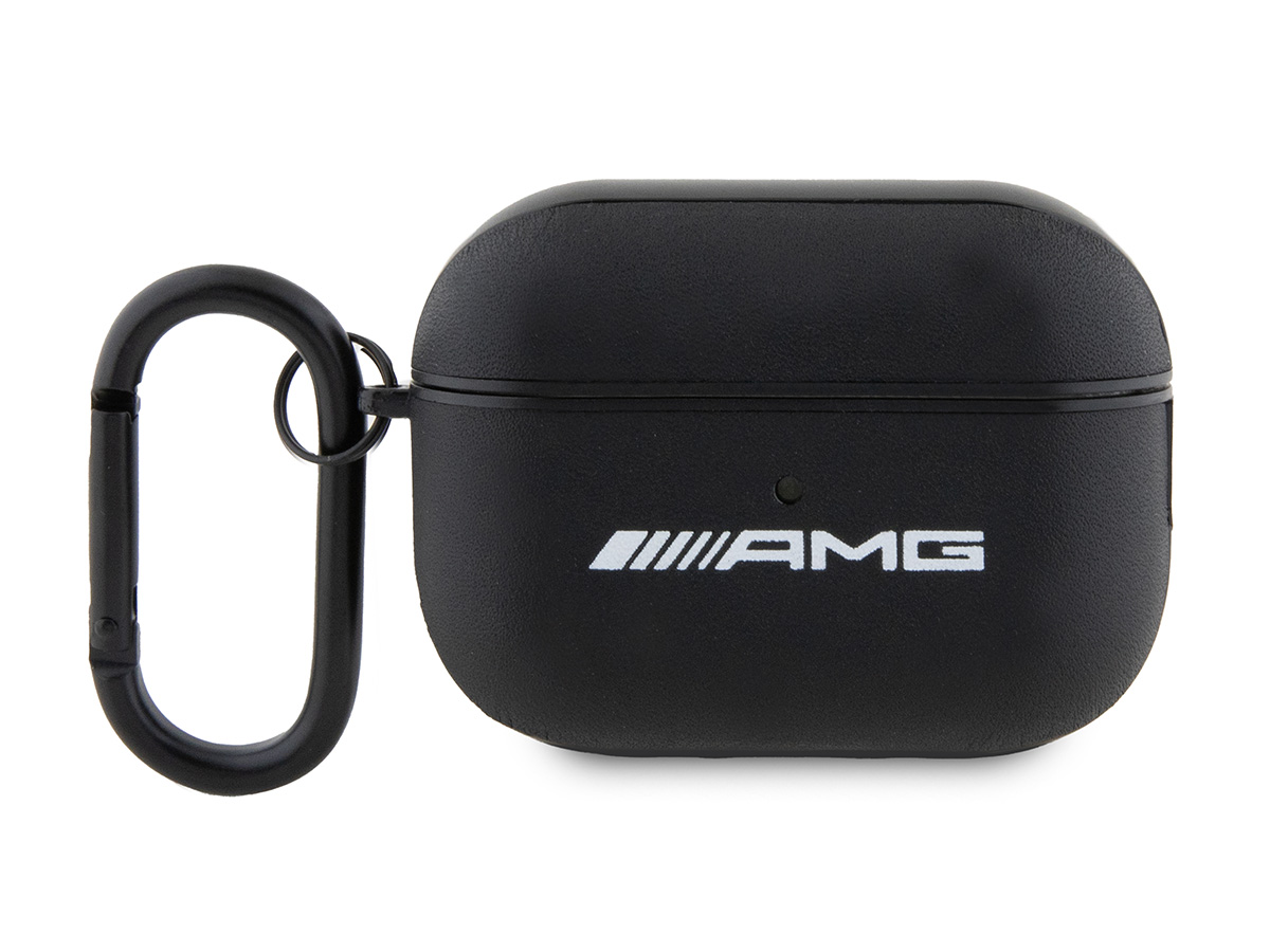 Mercedes AMG Leather Case Zwart - AirPods Pro 2nd Gen Hoesje