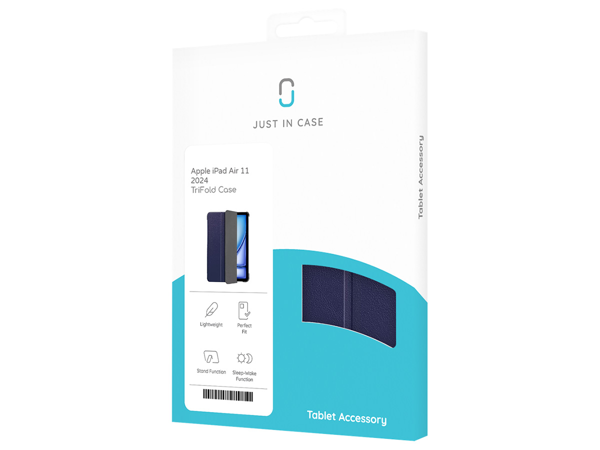 Just in Case Smart Slimfit Folio Donkerblauw - iPad Air 11