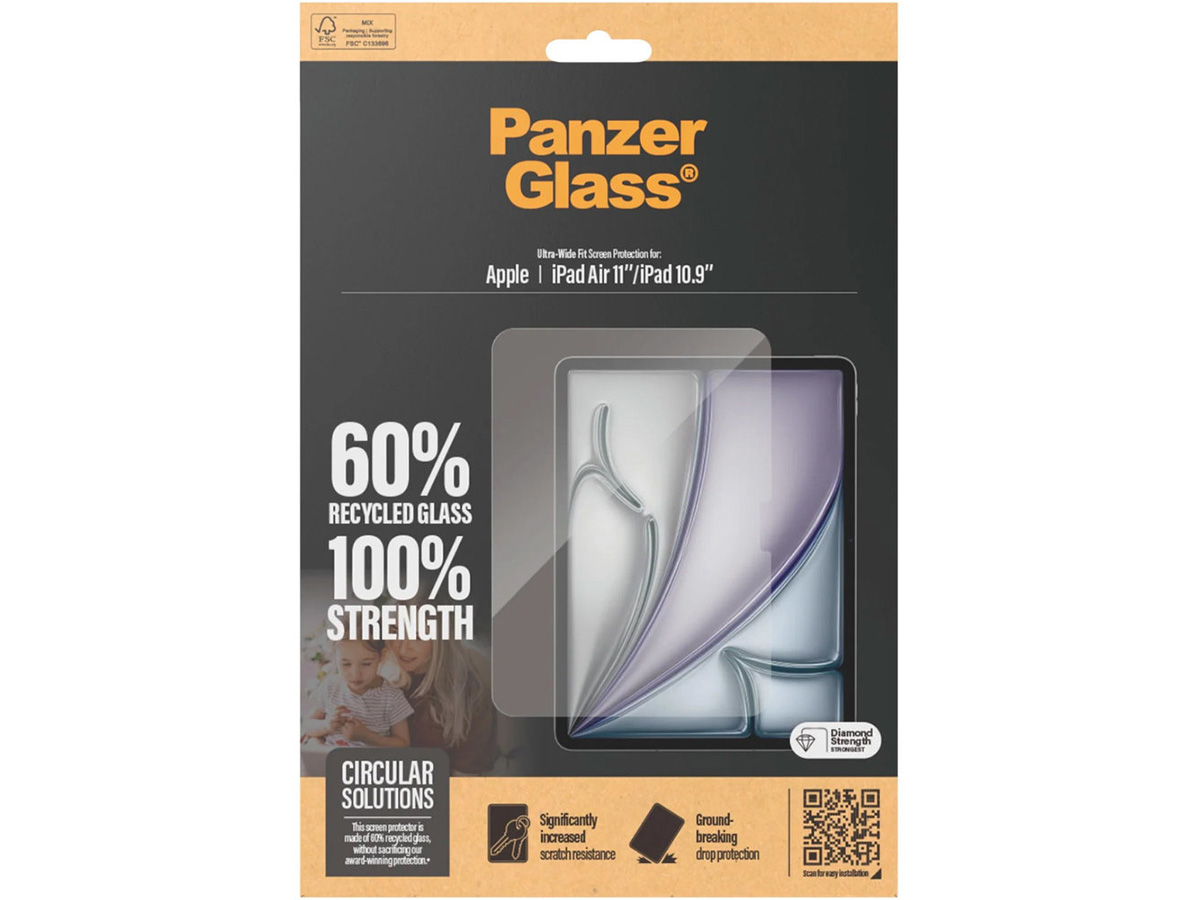 PanzerGlass Ultra Wide Fit Screenprotector iPad 10.9 & Air 11