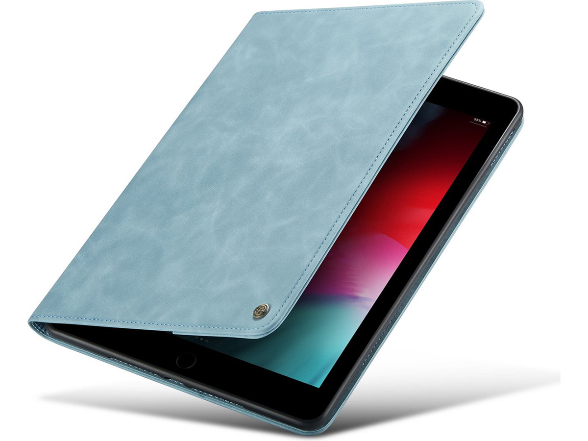 CaseMania Slim Stand Folio Case Aqua - iPad Air 13 (M2) hoesje