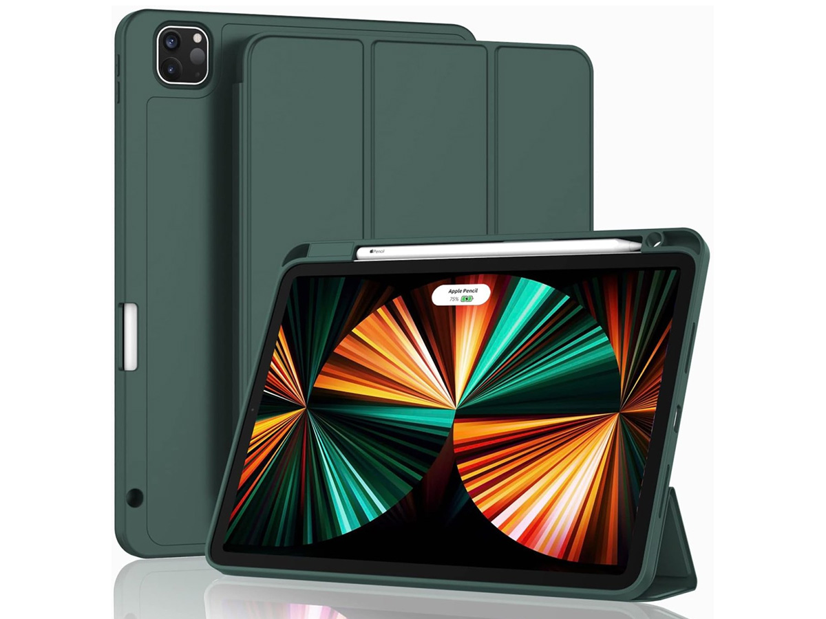 CaseMania Trifold Pencil Case Groen - iPad Air 13 (M2) hoesje