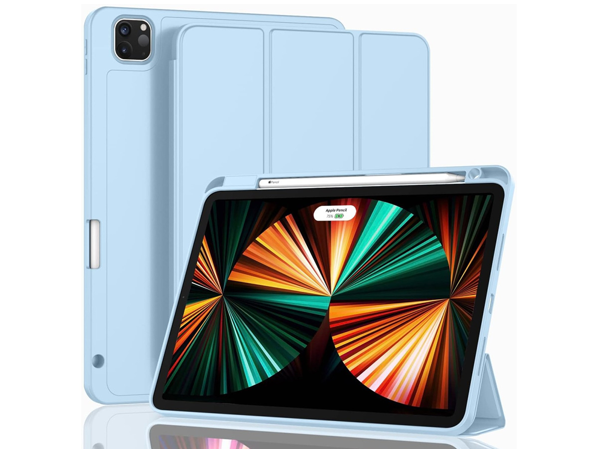 CaseMania Trifold Pencil Case Lichtblauw - iPad Air 13 (M2) hoesje