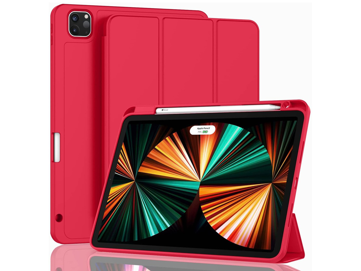 CaseMania Trifold Pencil Case Rood - iPad Air 13 (M2) hoesje