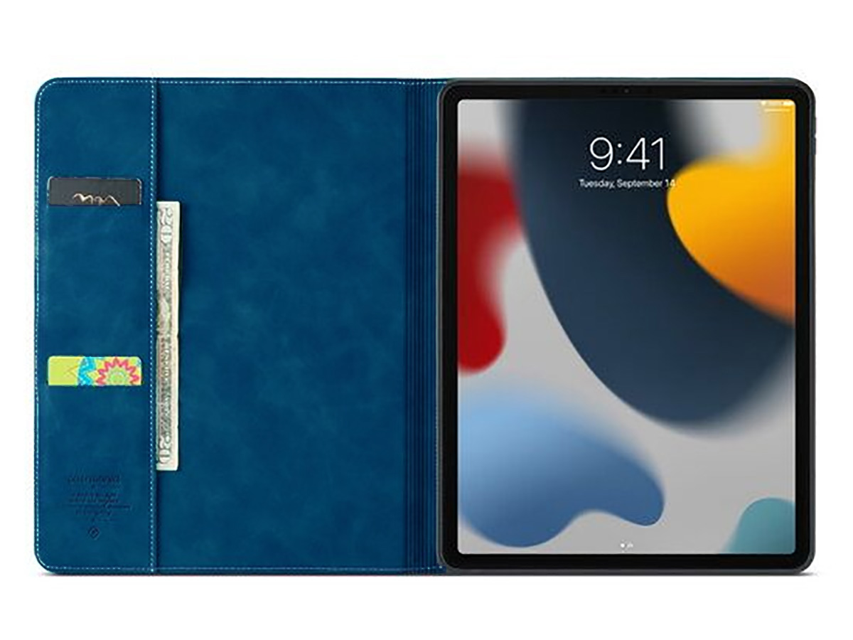 CaseMania Slim Stand Folio Case Donkerblauw - iPad Pro 11 (M4) hoesje