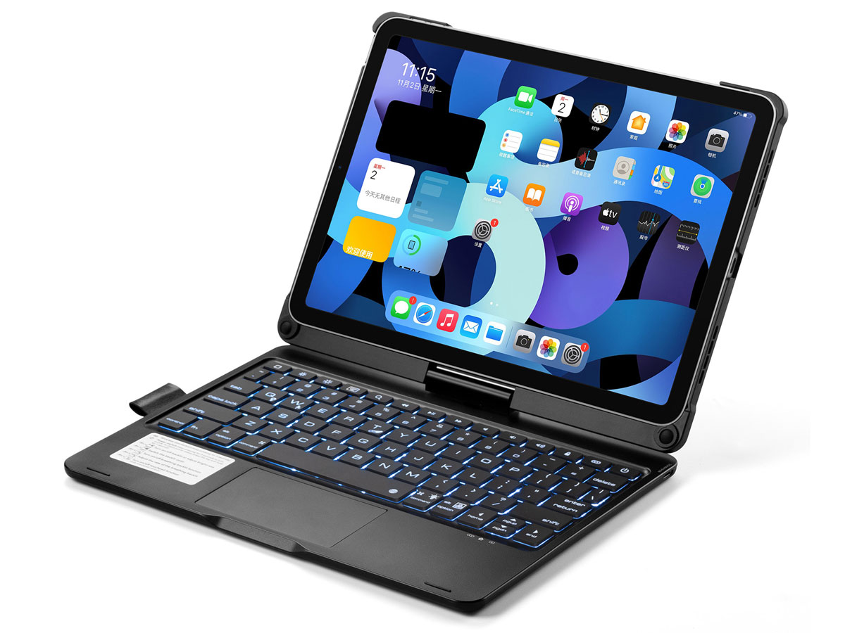 Toetsenbord Case 360 met Muis Trackpad Zwart - iPad Pro 11