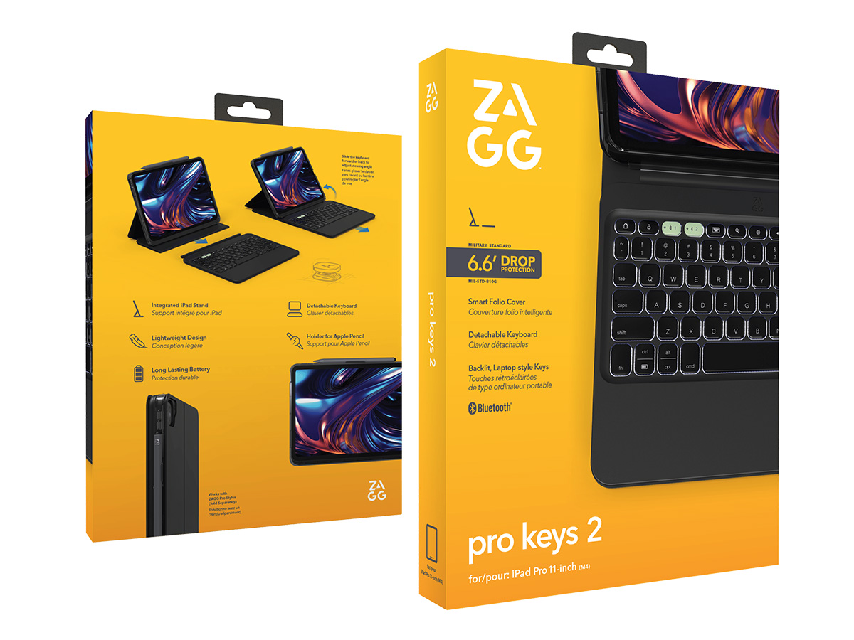 ZAGG Pro Keys 2 Bluetooth Keyboard Case QWERTY - iPad Pro 11 hoesje Toetsenbord