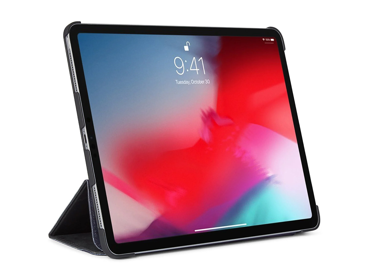 Decoded Leather Slim Cover Zwart Leer - iPad Pro 12.9 hoesje