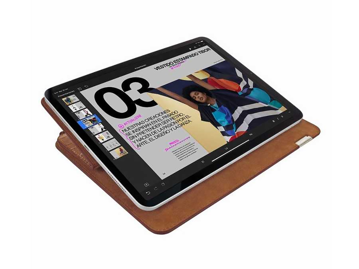 Piel Frama Leather Case Croco Cognac - iPad Pro 13