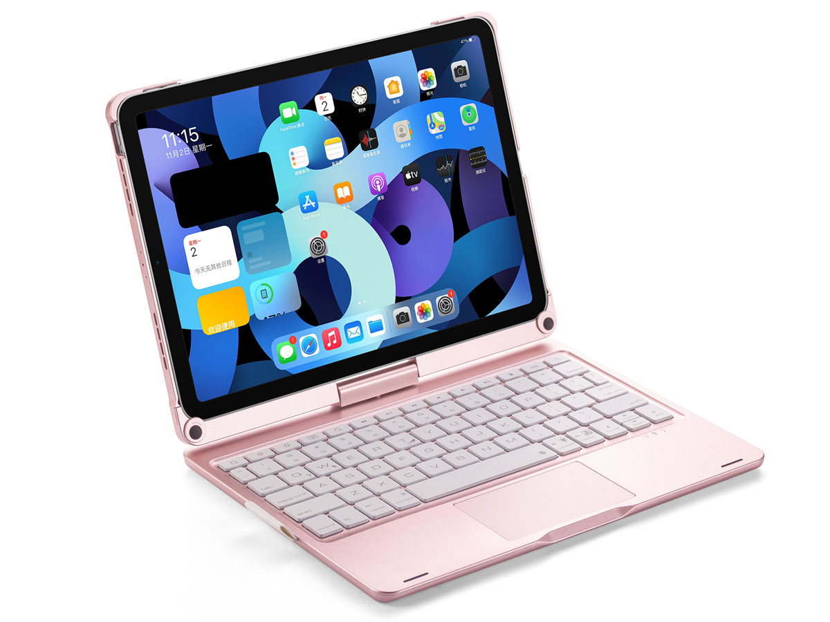 Toetsenbord Case 360 met Muis Trackpad Roze - iPad Pro 13