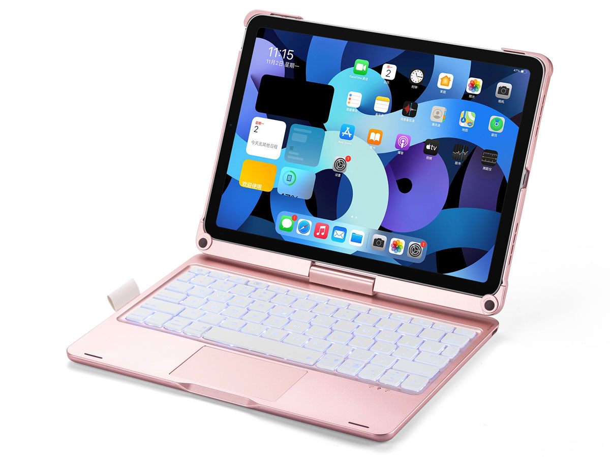 Toetsenbord Case 360 met Muis Trackpad Roze - iPad Pro 13