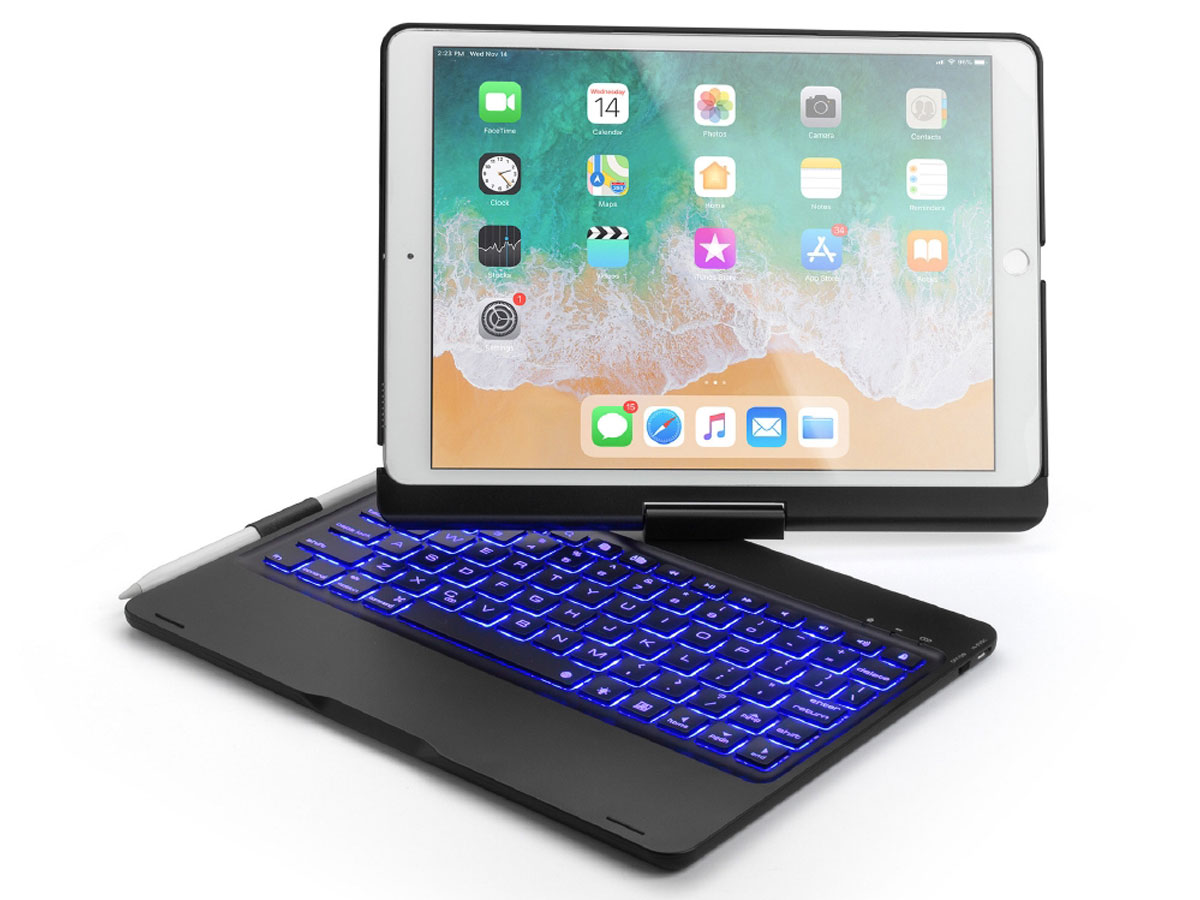Wissen metgezel in tegenstelling tot Keyboard 360 Case iPad Air 3 Toetsenbord Hoes Zwart