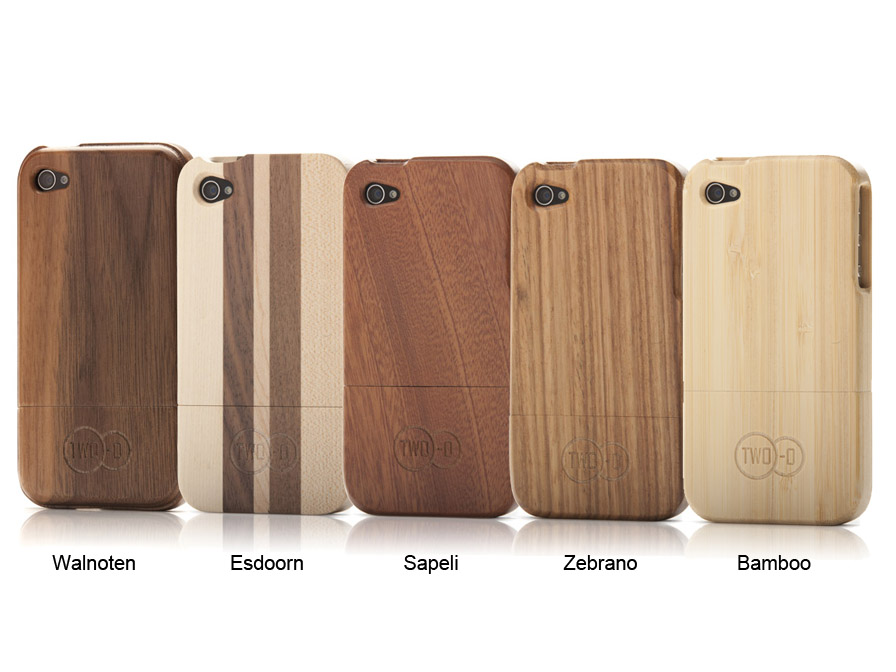 overdrijving Regeneratie Migratie TWO-O Real Wood Case Hoesje voor iPhone 4/4S