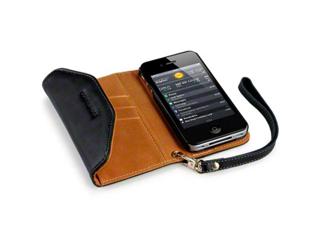 slijtage weg te verspillen poort CaseBoutique Echt Lederen Wallet Case voor iPhone 4/4S