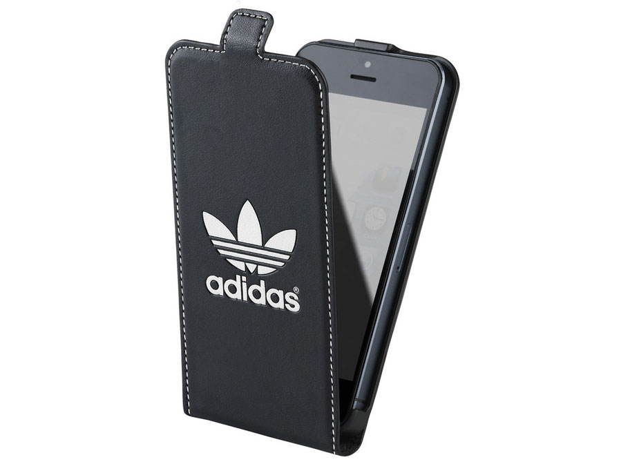 Toelating Minnaar Alfabet adidas Flip Case Zwart | iPhone SE / 5s / 5 hoesje