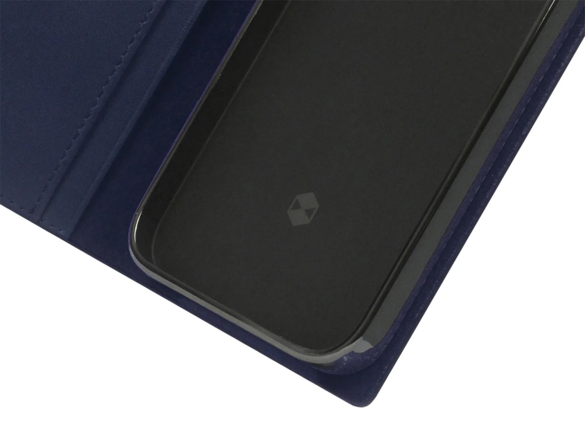 SLG Design D+ Italian Carbon Bookcase Navy - iPhone 12 Mini hoesje