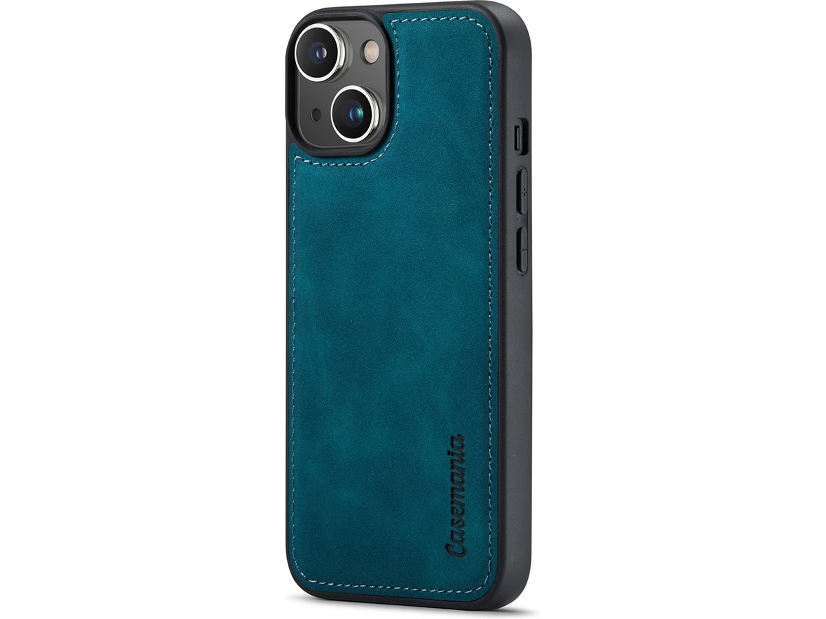 CaseMania 2in1 Magnetic Bookcase Groen - iPhone 12/12 Pro Hoesje