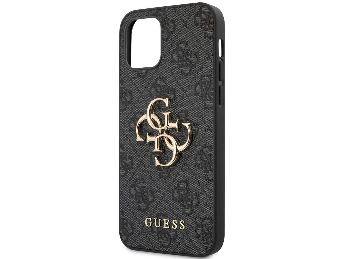 Guess Big 4G Monogram Case Grijs - iPhone 12/12 Pro hoesje