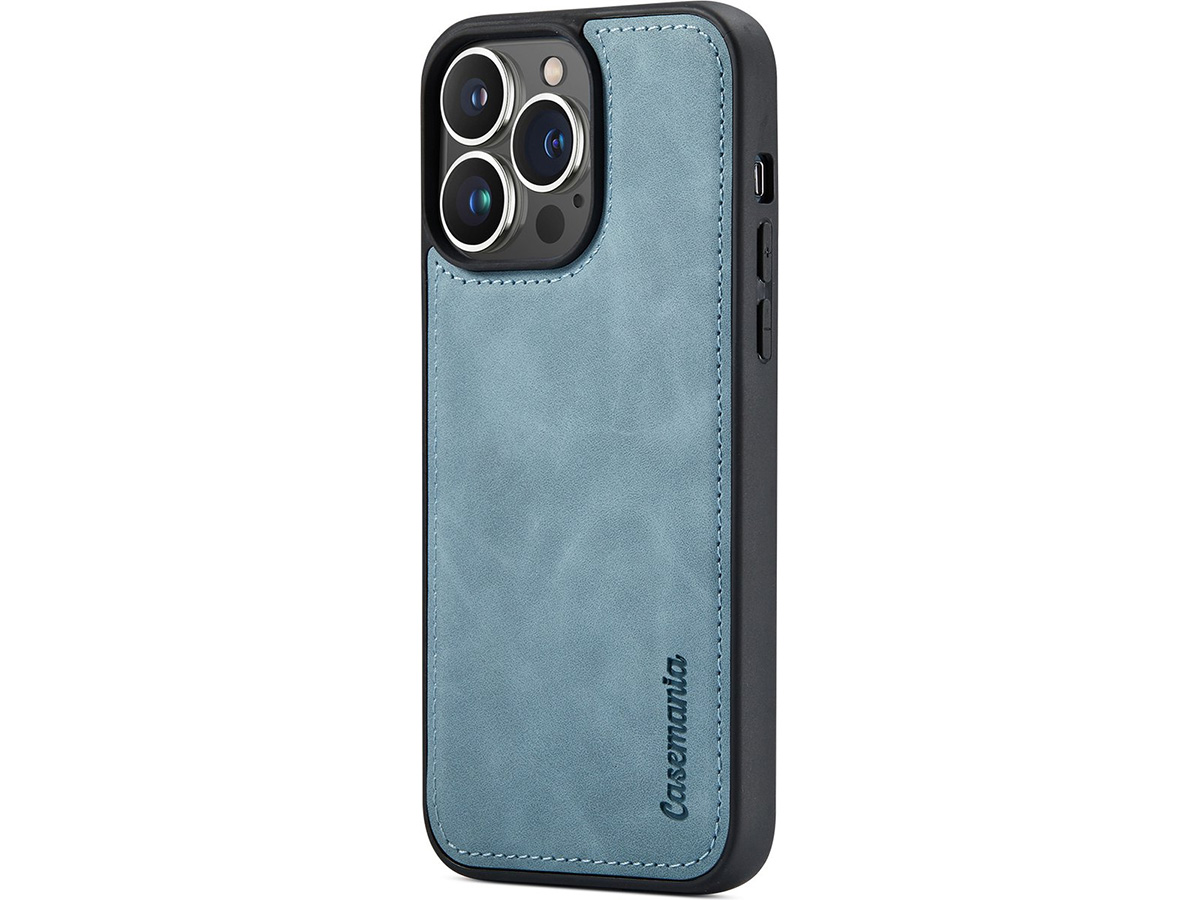 CaseMania 2in1 Magnetic Bookcase Aqua - iPhone 12 Pro Max Hoesje