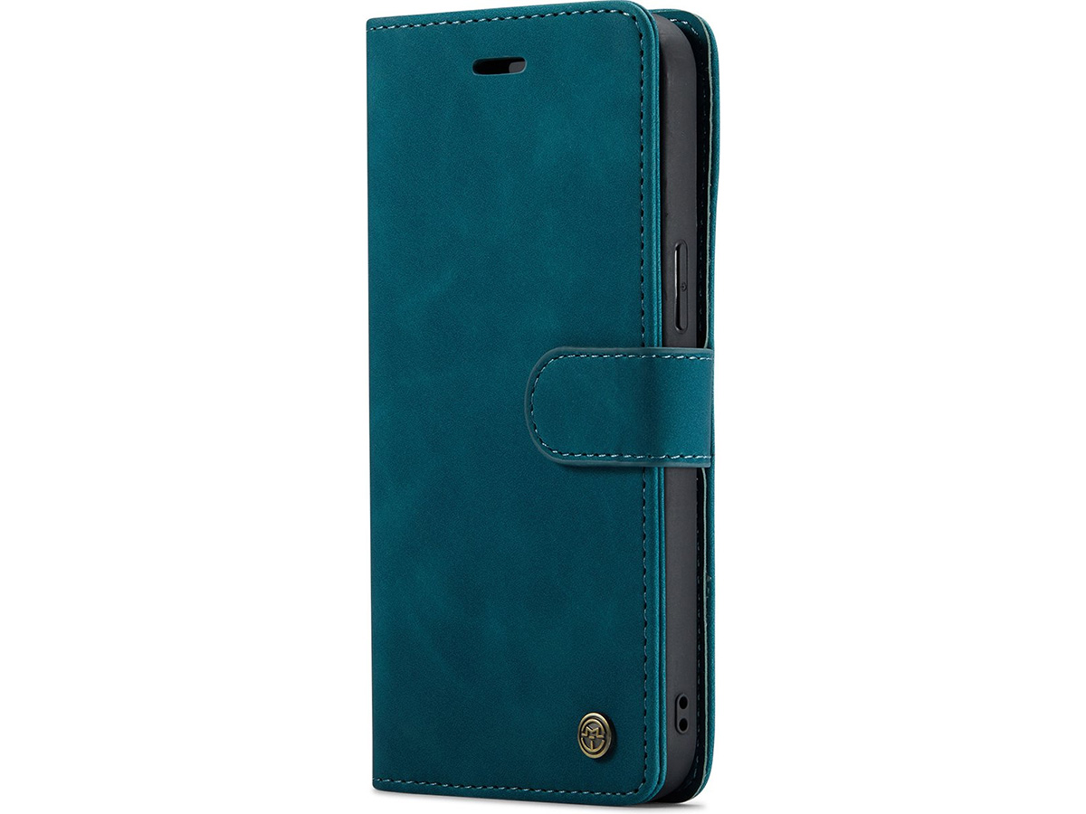 CaseMania 2in1 Magnetic Bookcase Groen - iPhone 12 Pro Max Hoesje