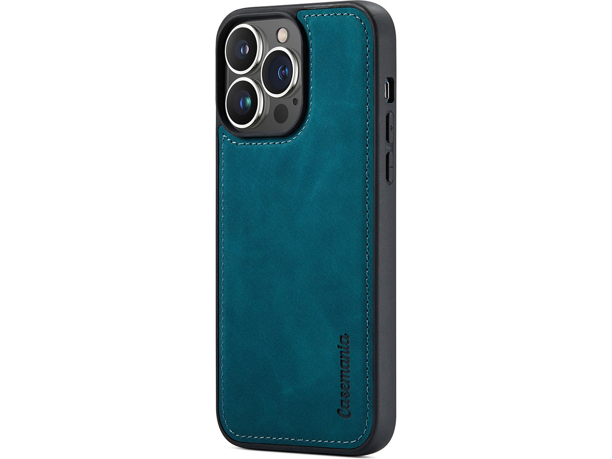 CaseMania 2in1 Magnetic Bookcase Groen - iPhone 12 Pro Max Hoesje