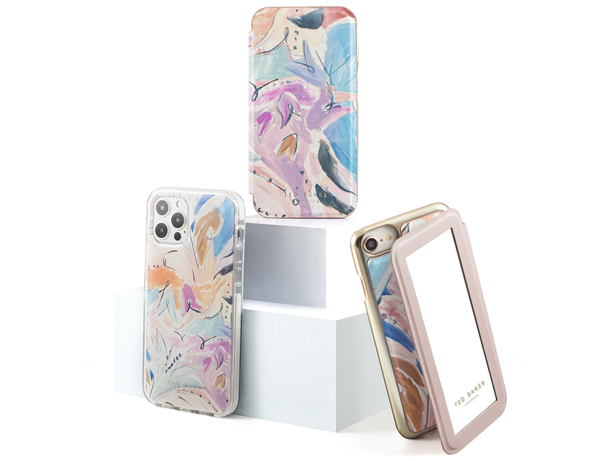 Ted Baker Art Print Mirror Folio Case - iPhone 13 Hoesje