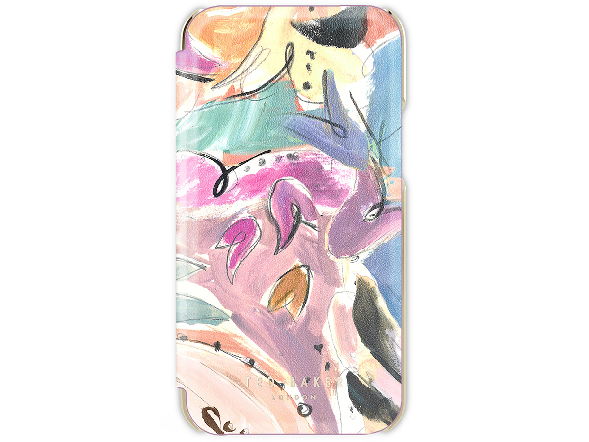 Ted Baker Art Print Mirror Folio Case - iPhone 13 Hoesje