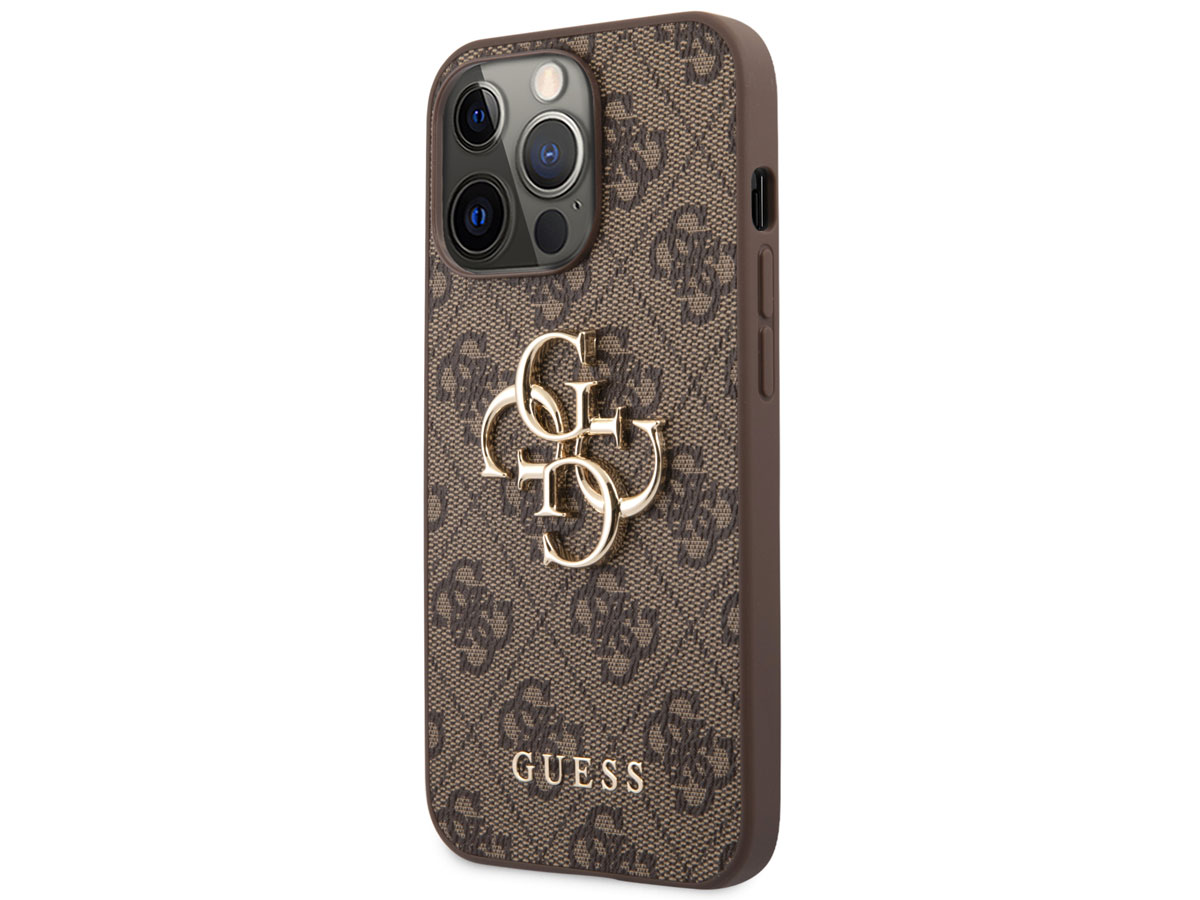 Guess Big 4G Monogram Case Bruin - iPhone 13 Pro Max hoesje