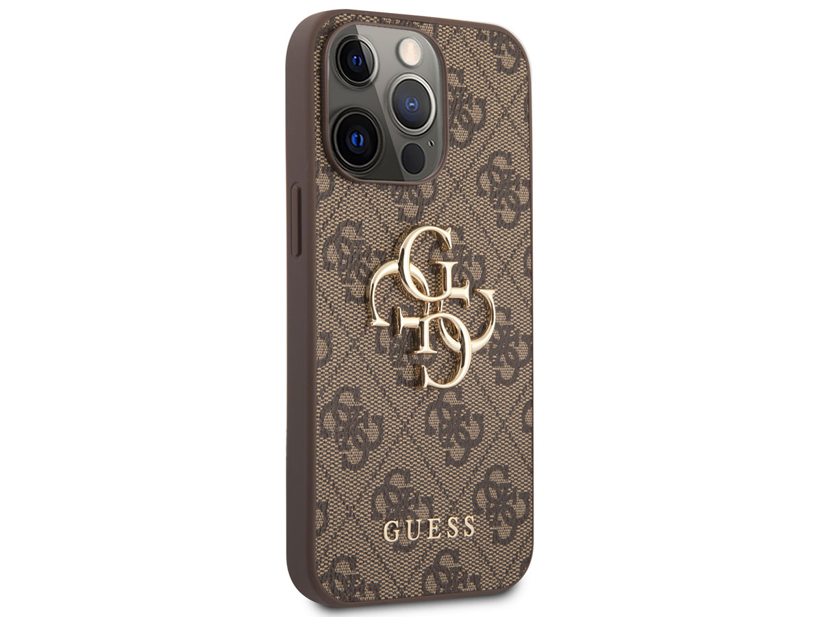 Guess Big 4G Monogram Case Bruin - iPhone 13 Pro Max hoesje