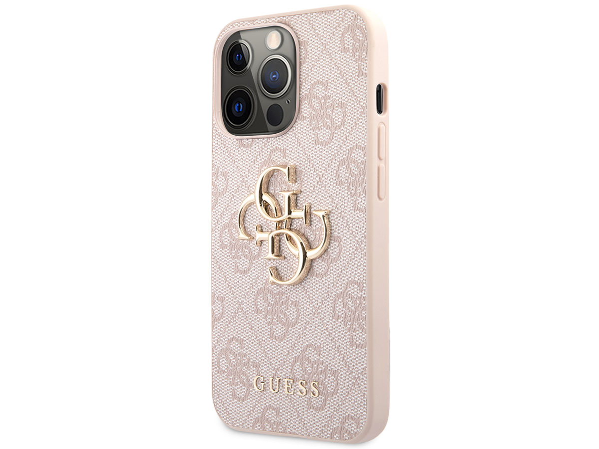 Guess Big 4G Monogram Case Roze - iPhone 13 Pro Max hoesje