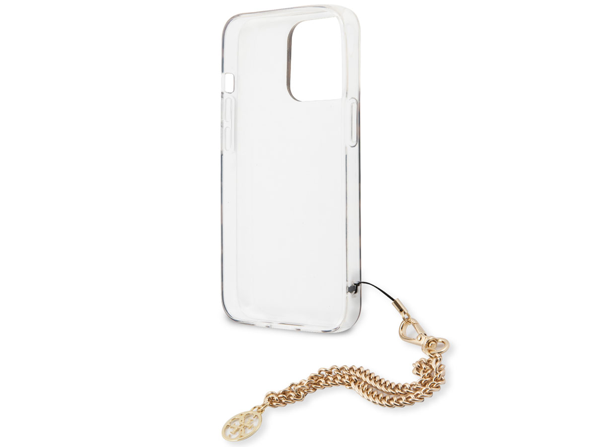 Guess Leopard Charm Case - iPhone 13 Pro Max hoesje