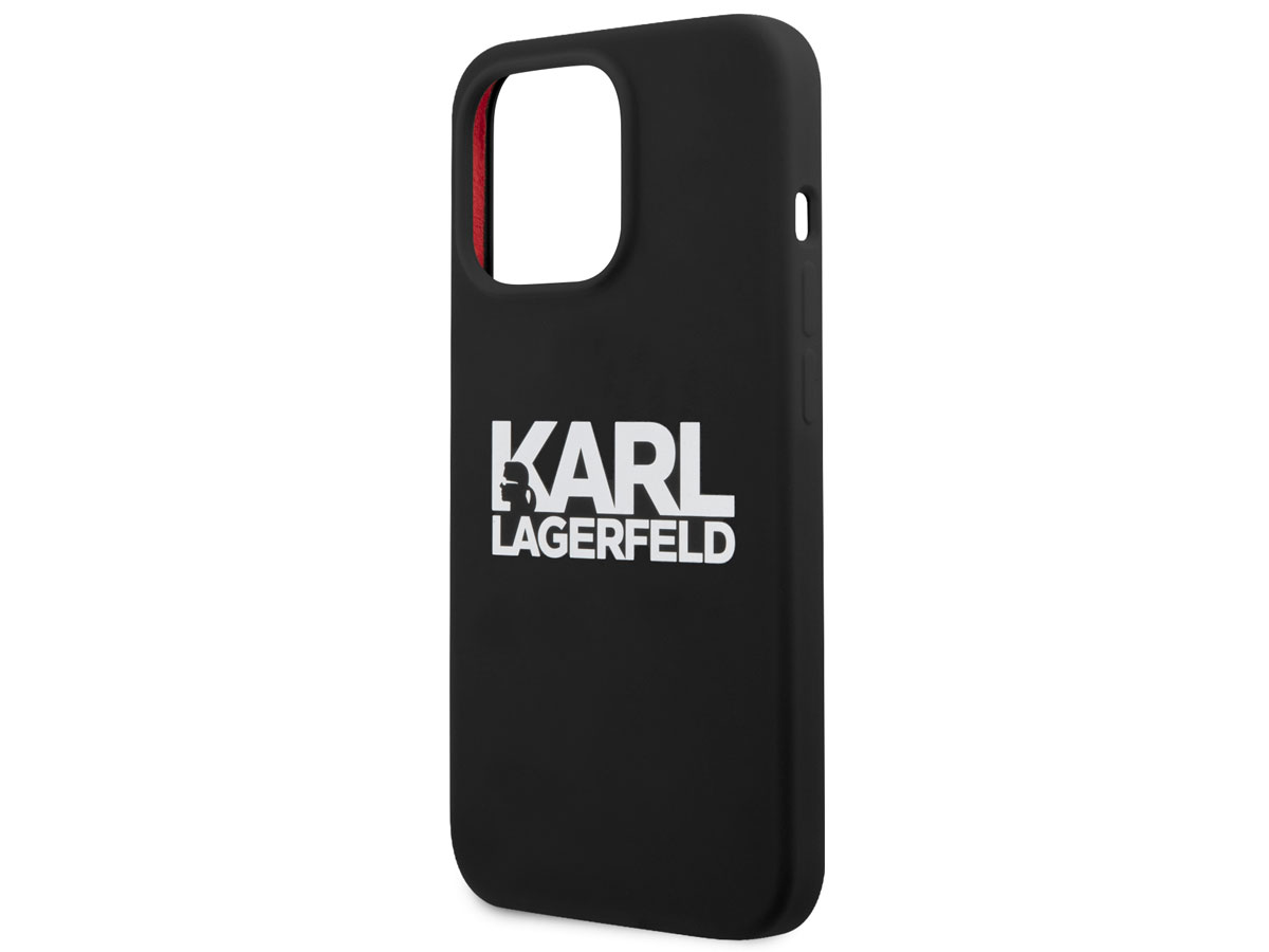 Opera Voorman Raad eens Karl Lagerfeld Logo Case iPhone 13 Pro Max hoes