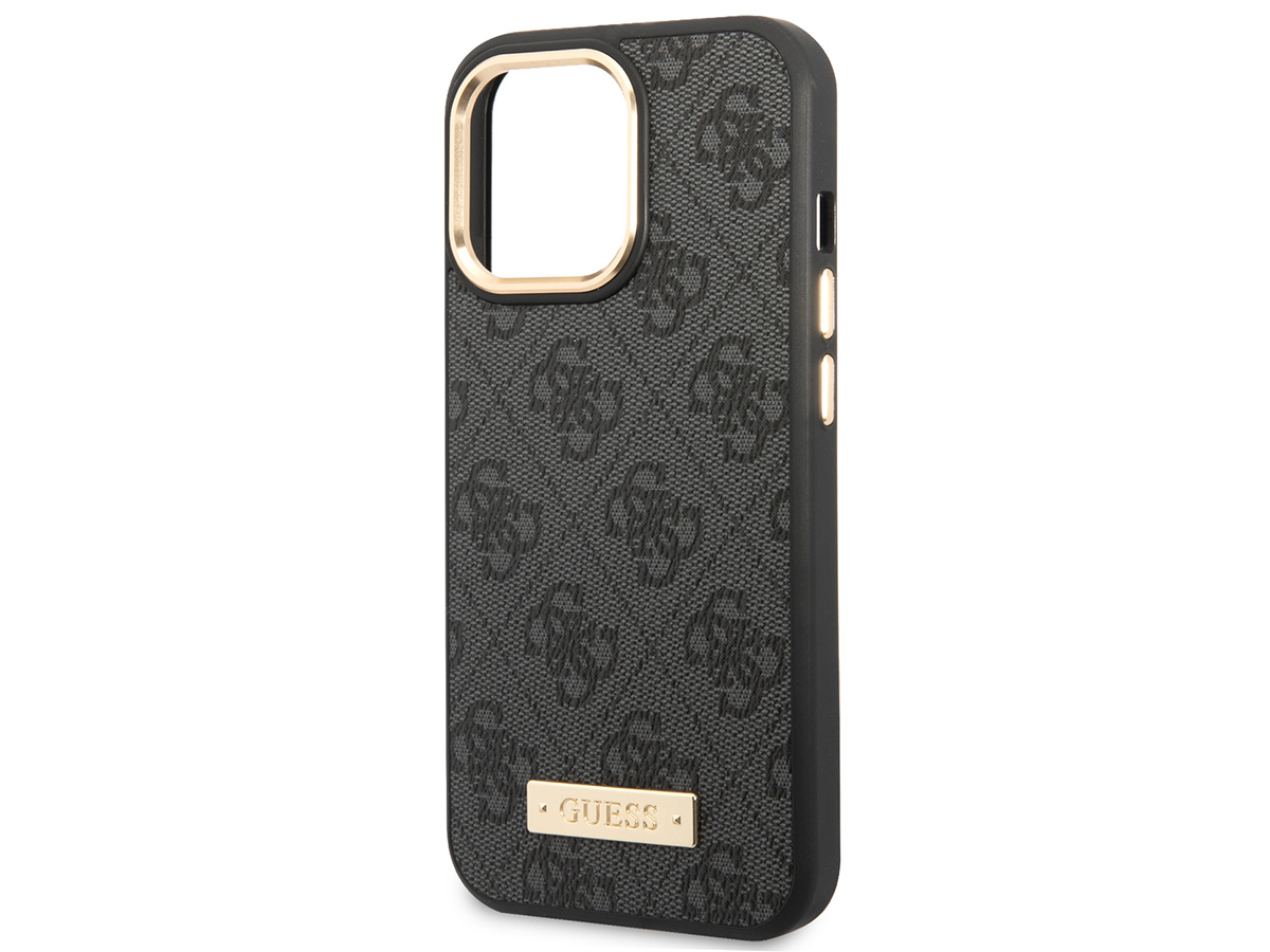 Guess 4G Monogram MagSafe Case Grijs - iPhone 14 Pro hoesje