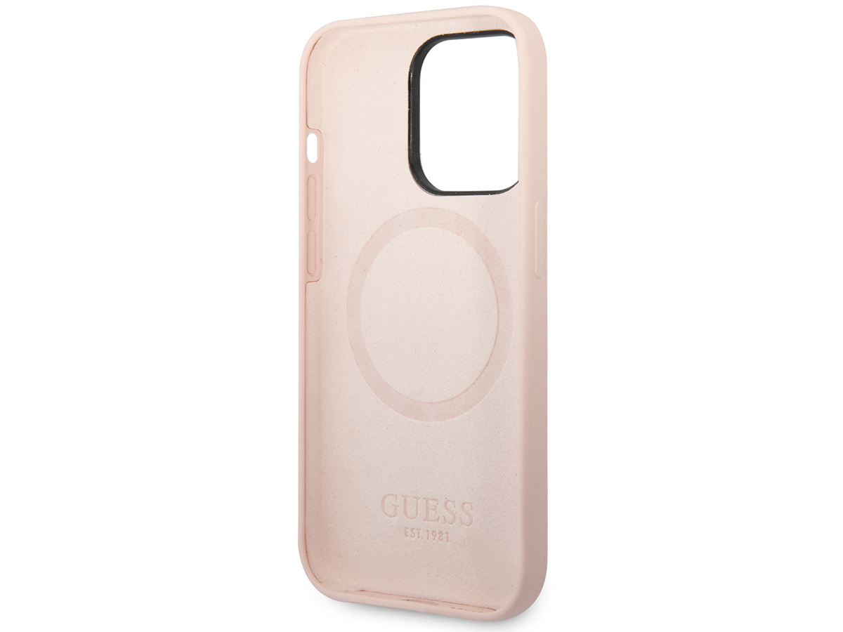 Guess MagSafe Case Roze - iPhone 14 Pro Hoesje