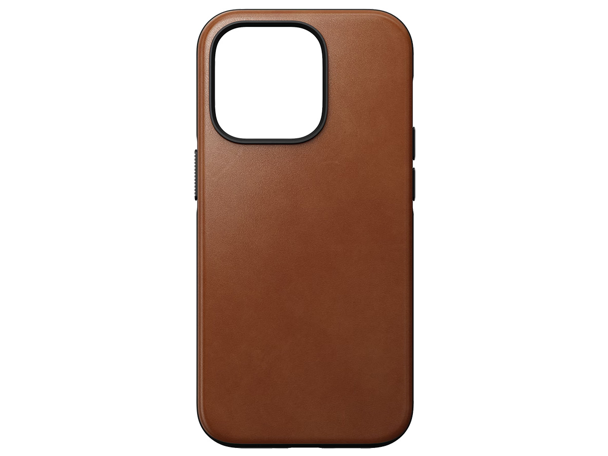 Vier Geniet Voorzien Nomad Modern Leather Case iPhone 14 Pro | Cognac Leer