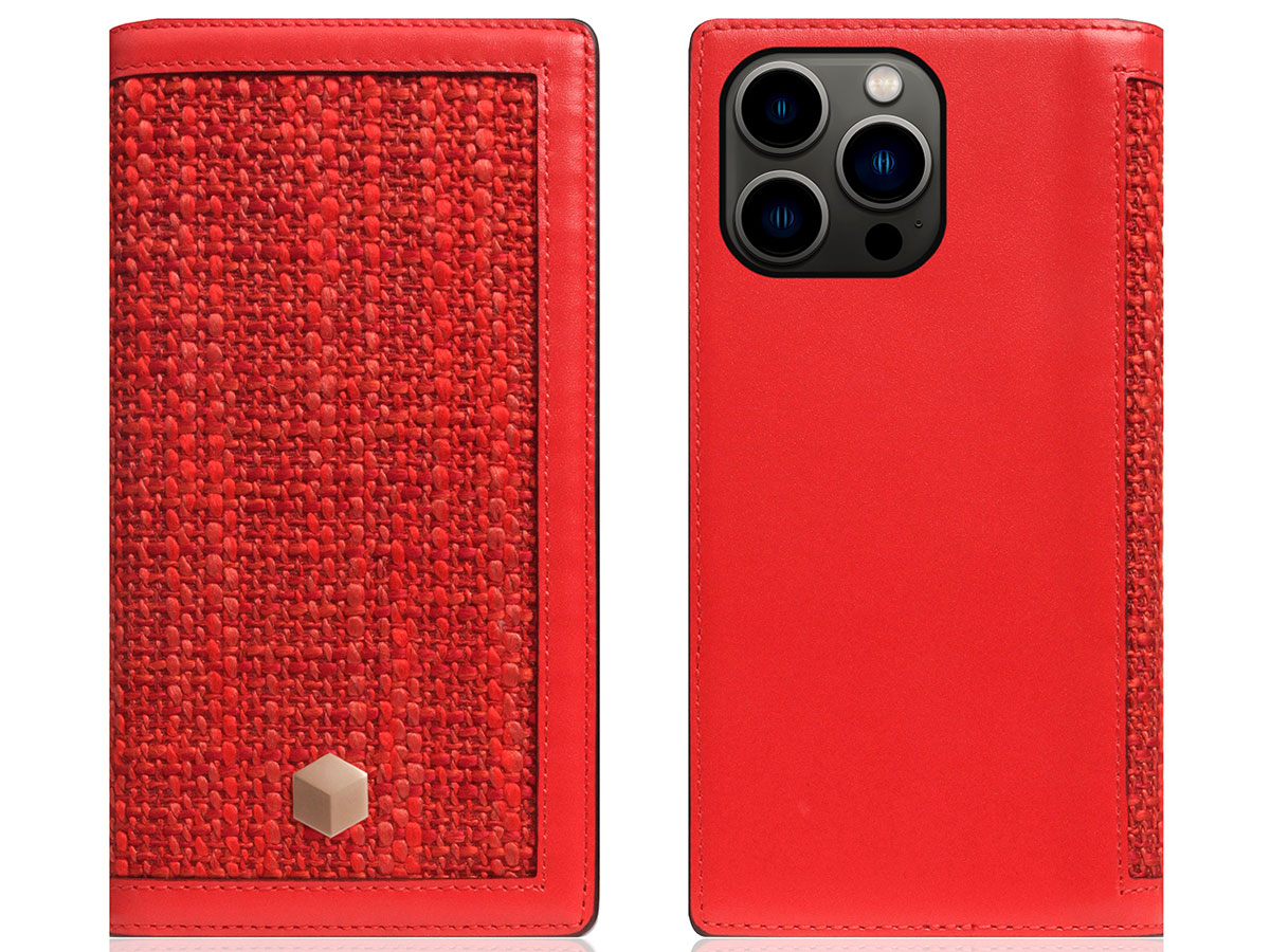 SLG Design D5 CSL Rood Leer - iPhone 14 Pro hoesje