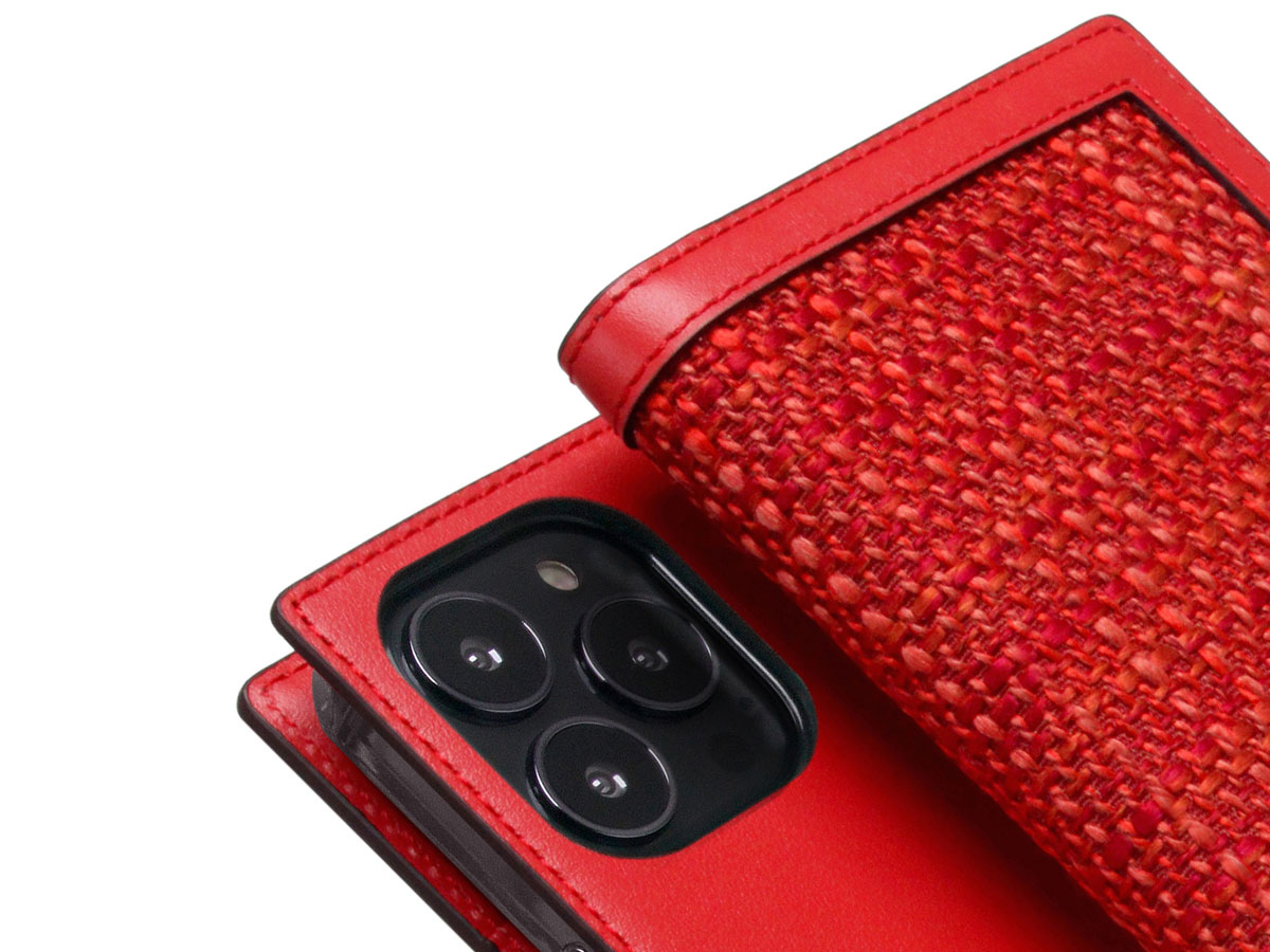 SLG Design D5 CSL Rood Leer - iPhone 14 Pro hoesje