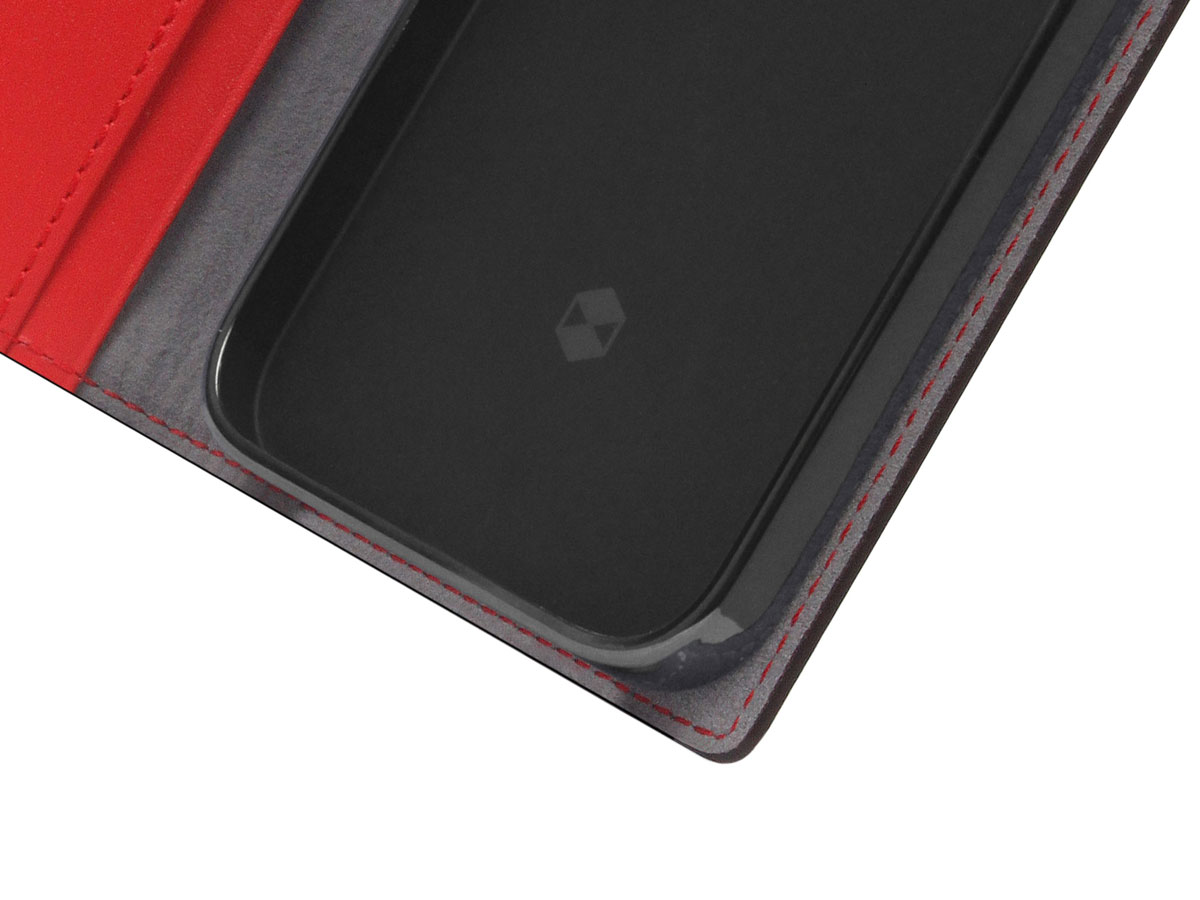 SLG Design D5 CSL Rood Leer - iPhone 14 Pro hoesje