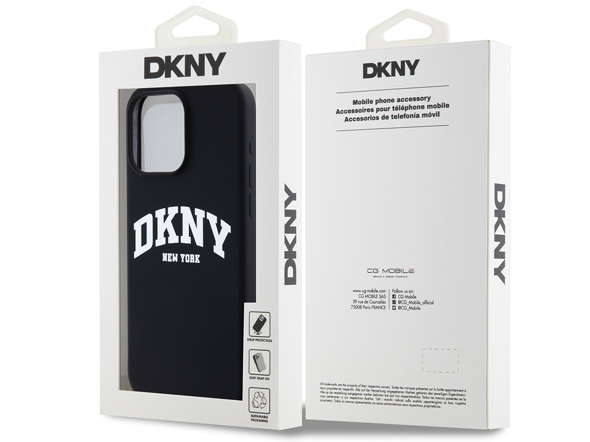 DKNY New York MagSafe Case Zwart - iPhone 14 Pro Max hoesje